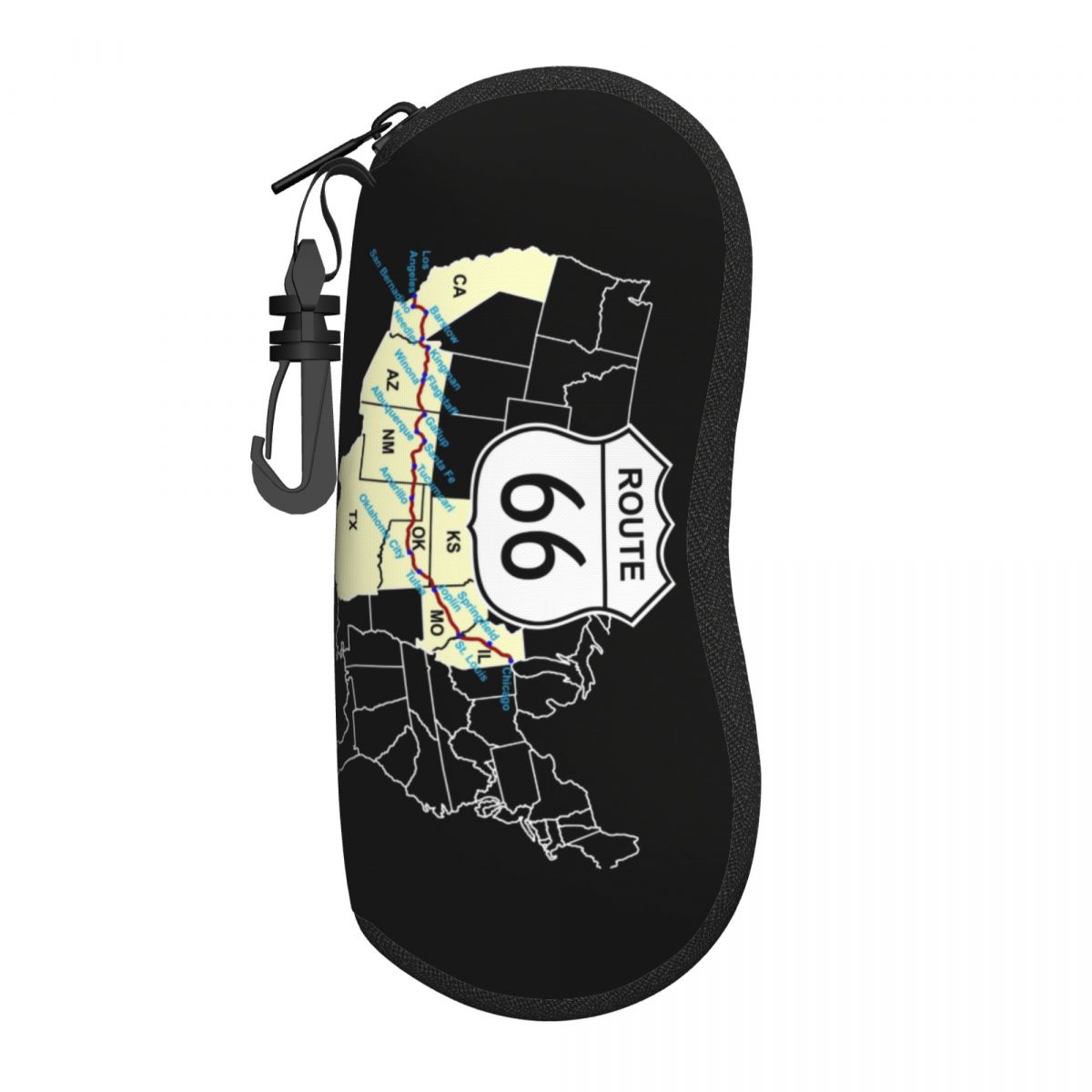 Women Bags Usa - Özel Route 66 Harita Kabuk Gözlük