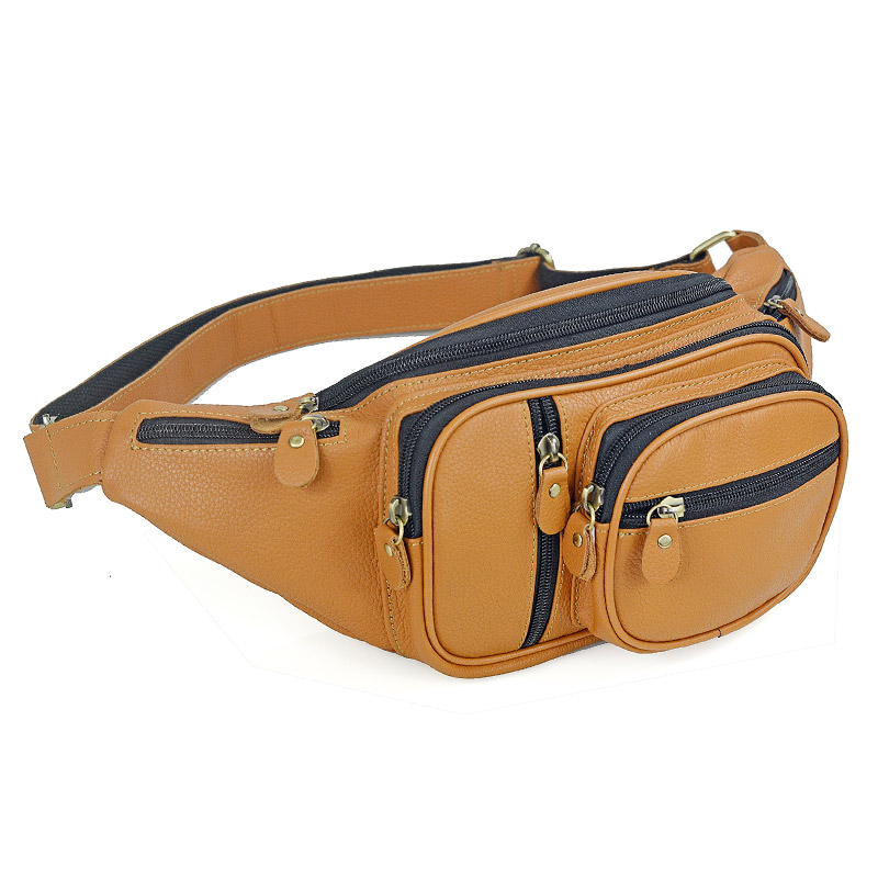 Saddle Bag Leather - Erkekler hakiki deri bel paketleri erkek