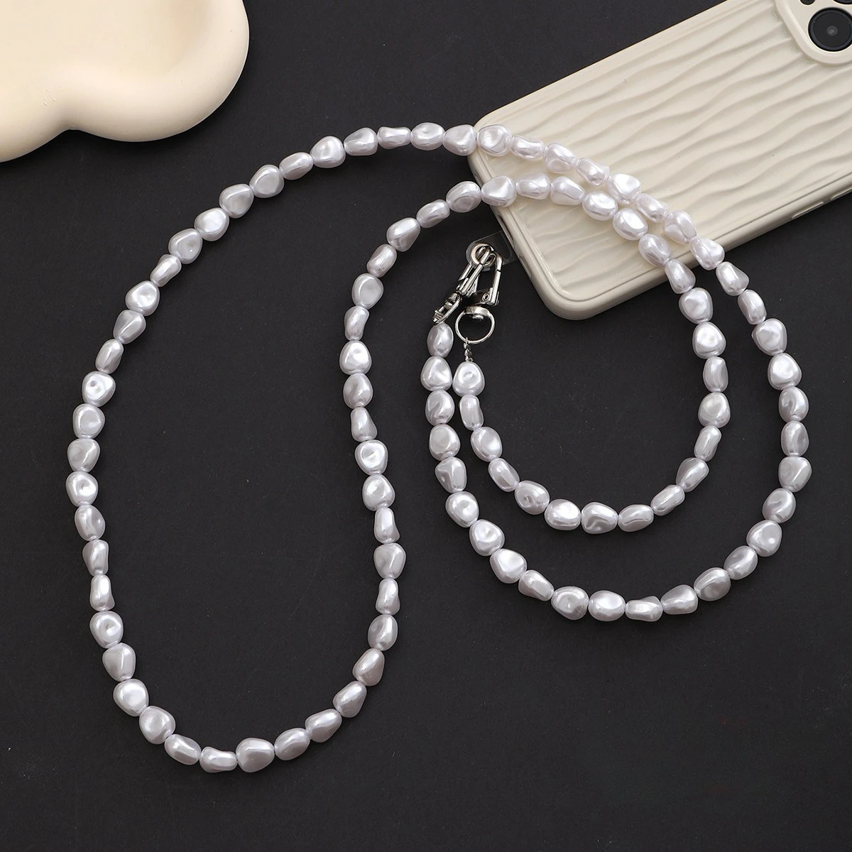 Women Bags Luxury - Cep Telefonu Kordon Lüks Inci Boncuk