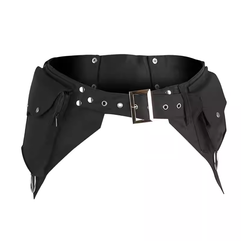 Women'S Retro Bags - Kadın ortaçağ Punk bel çantası Steampunk