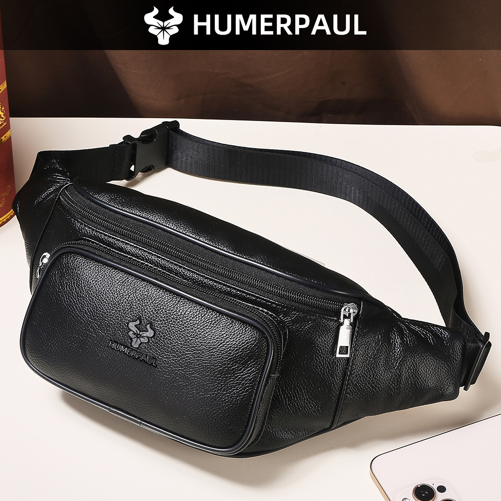 Saddle Bag Leather - HUMERPAUL Erkek Bel Çantası Sığır Derisi