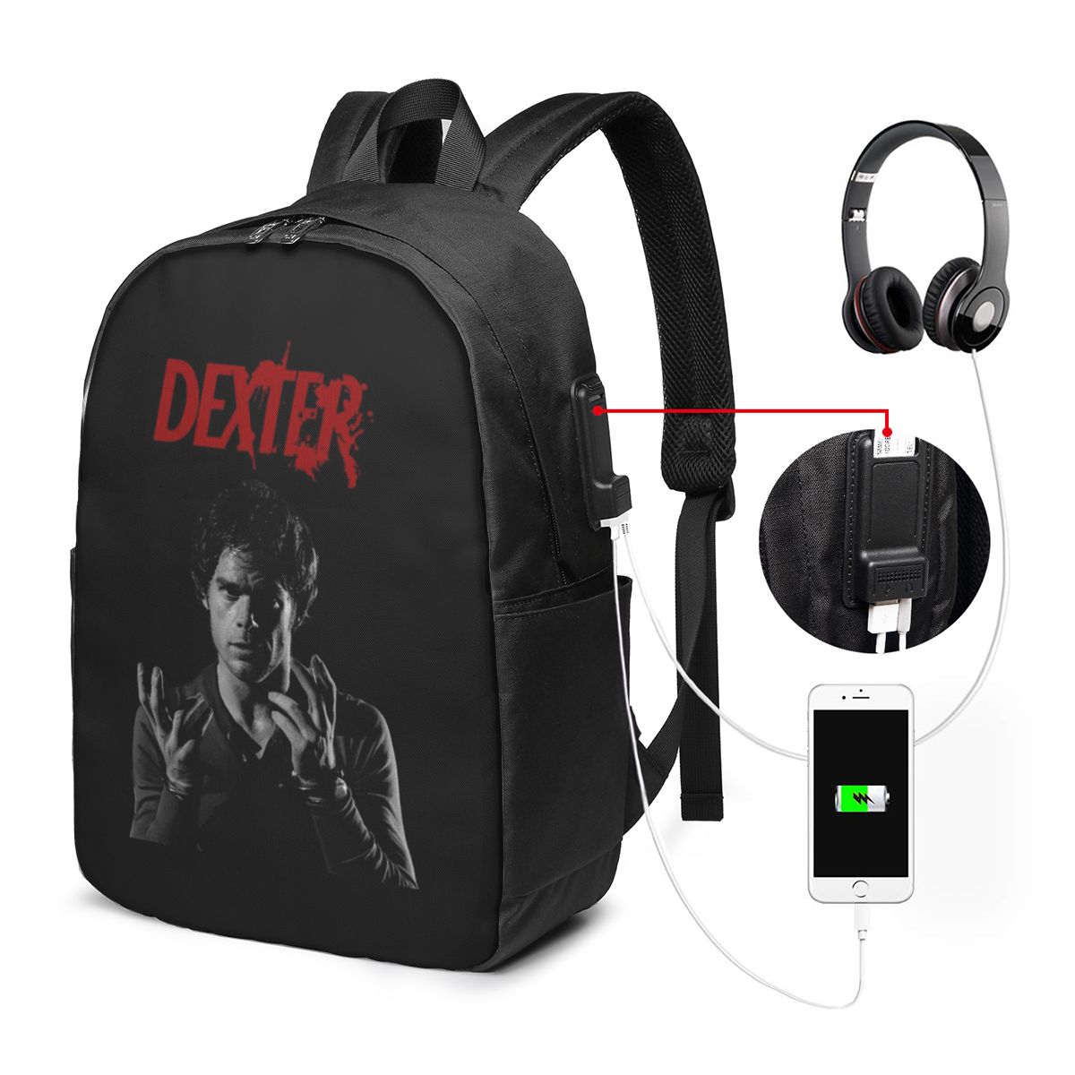 Women Bags For Women - Film Dexter Morgan Sırt Çantası Seyahat
