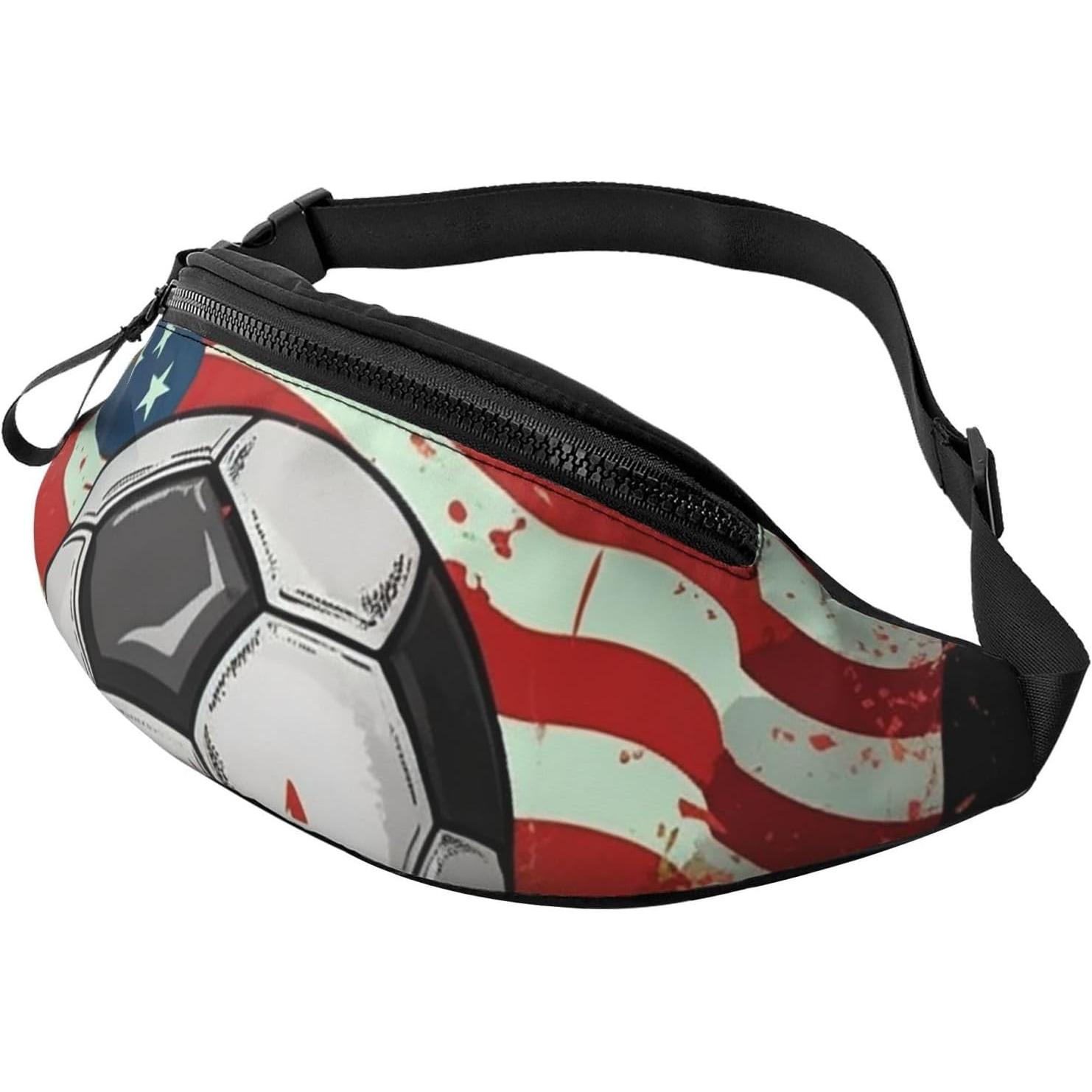 Women Bags Usa - Futbol ABD Amerikan Bayrağı Fanny Paketi