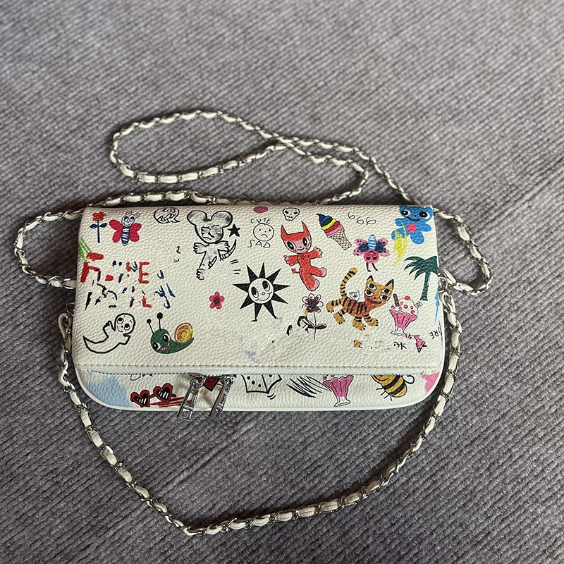 Women'S Kipling Bags - Yeni Graffiti İllüstrasyon Baskılı Klasik Moda