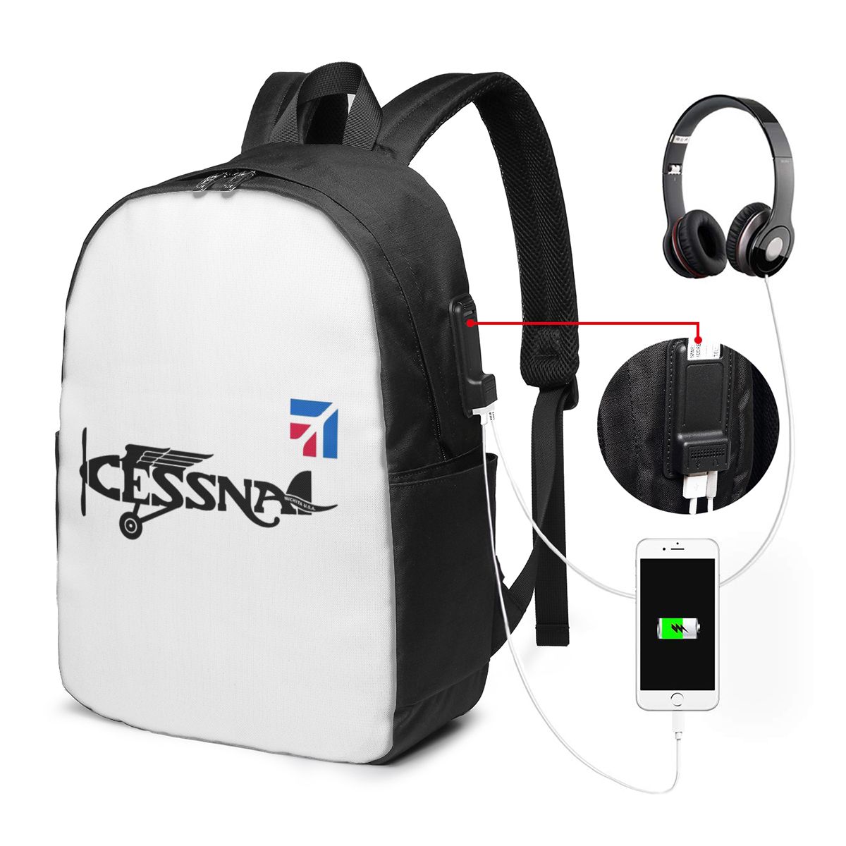 Cessna Logo Sırt Çantası Seyah - Women Bags For Women incelemesi ve fiyatı