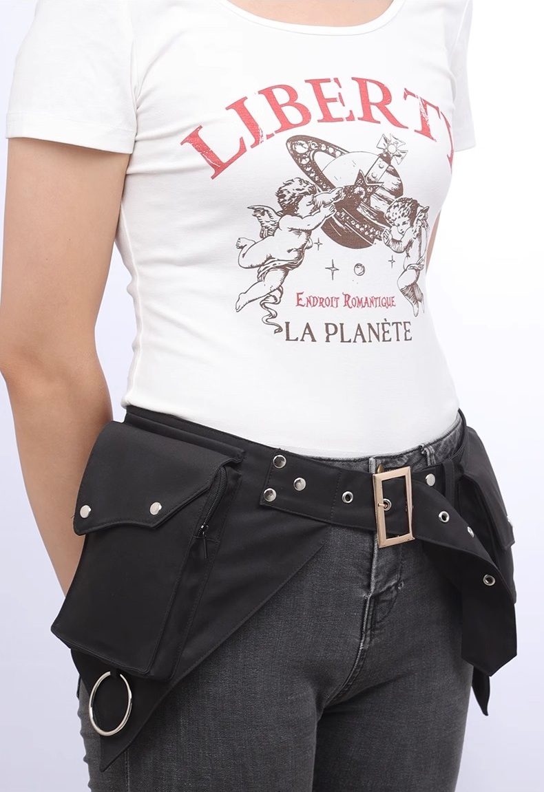 Kadın ortaçağ Punk bel çantası - Women'S Retro Bags incelemesi ve fiyatı