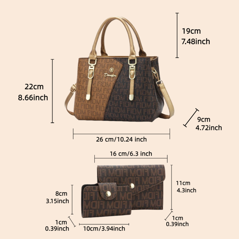 3 parçalı kadın çanta seti, lü - Women Bags Luxury incelemesi ve fiyatı