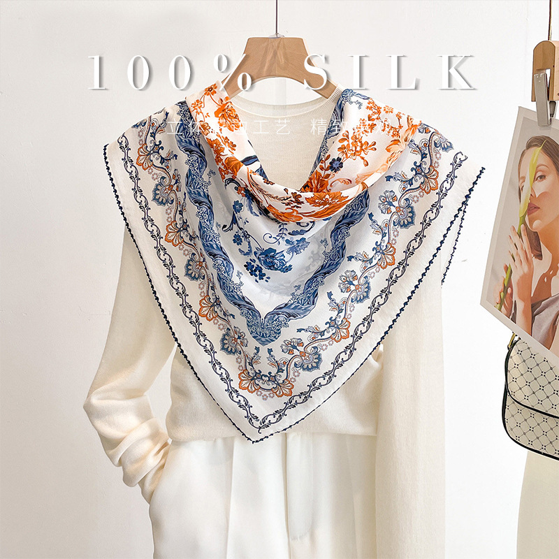 Lüks % 100% dut ipek kare eşar - Women'S Retro Bags incelemesi ve fiyatı